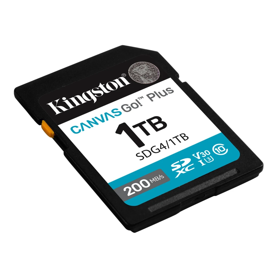 Kingston 1TB SDXC Canvas Go Plus Gen4 200MB/s C10 SD Card SDG4/1TB