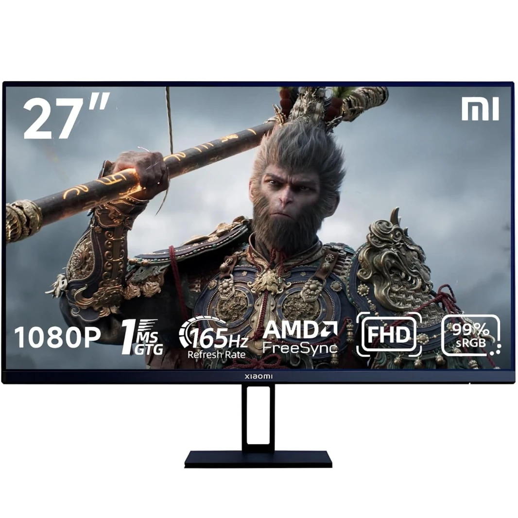 Xiaomi Gaming Monitor G27i FHD 1080P FAST IPS LCD | 165 هرتز معدل تحديث ارتفاع ضوء أزرق منخفض | 1ms GTG