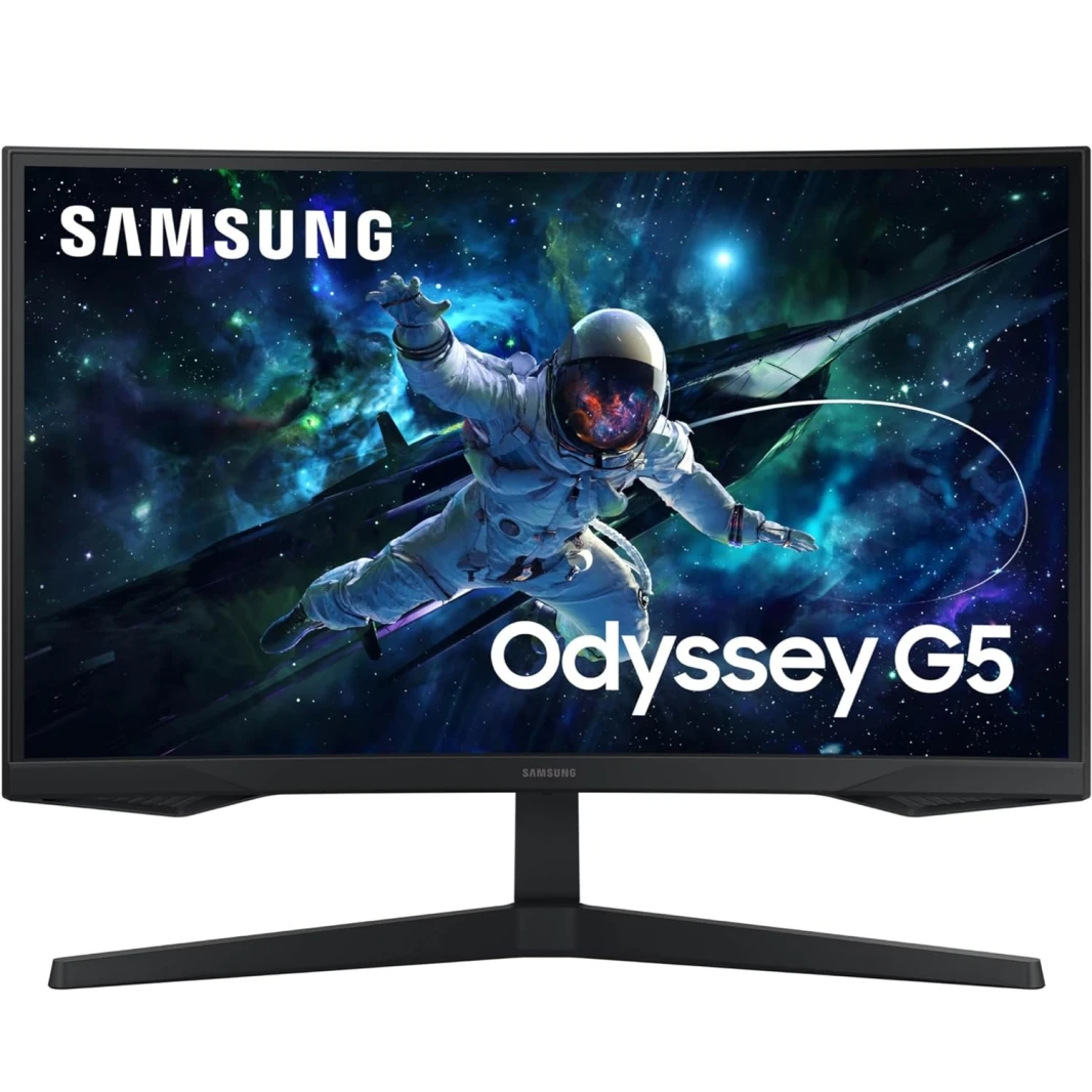 Samsung Odyssey G5 G55C 27 ″ 165Hz QHD (2،560 × 1،440) VA Gurved Gaming Monitor HDR10 - LS27CG552