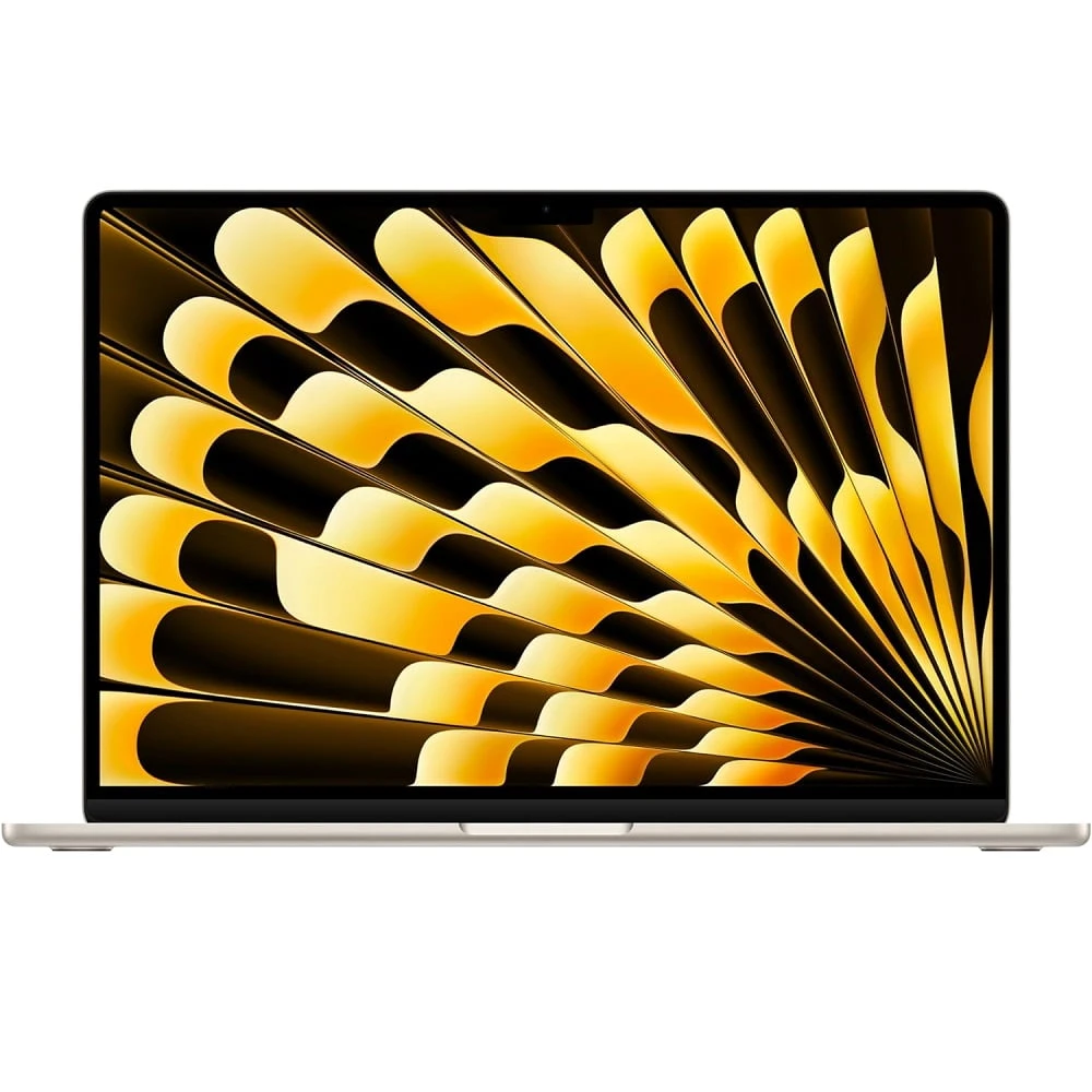 Apple MacBook Air 2024 "Apple M3 8-core مع وحدة معالجة الرسومات 10-core ، ذاكرة وصول عشوائي 8 جيجا بايت ، 256 جيجا بايت SSD ، 15.3 بوصة (2880 × 1864) لون النجوم" Mryr3ll/a