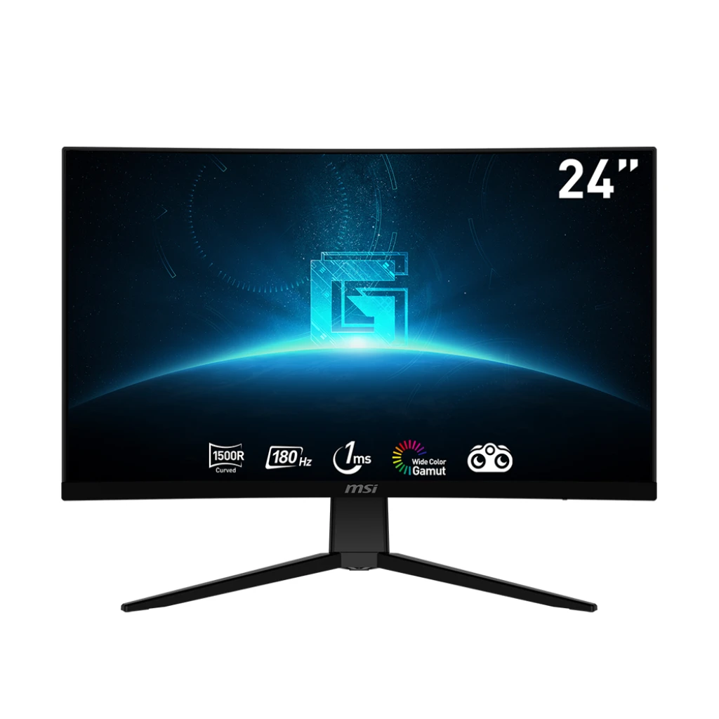 MSI Gaming Monitor G2422C Curved 1500R | 24 ″ | VA | 1920 × 1080 (FHD) | 180Hz | 1ms | مكافحة الأسلحة
