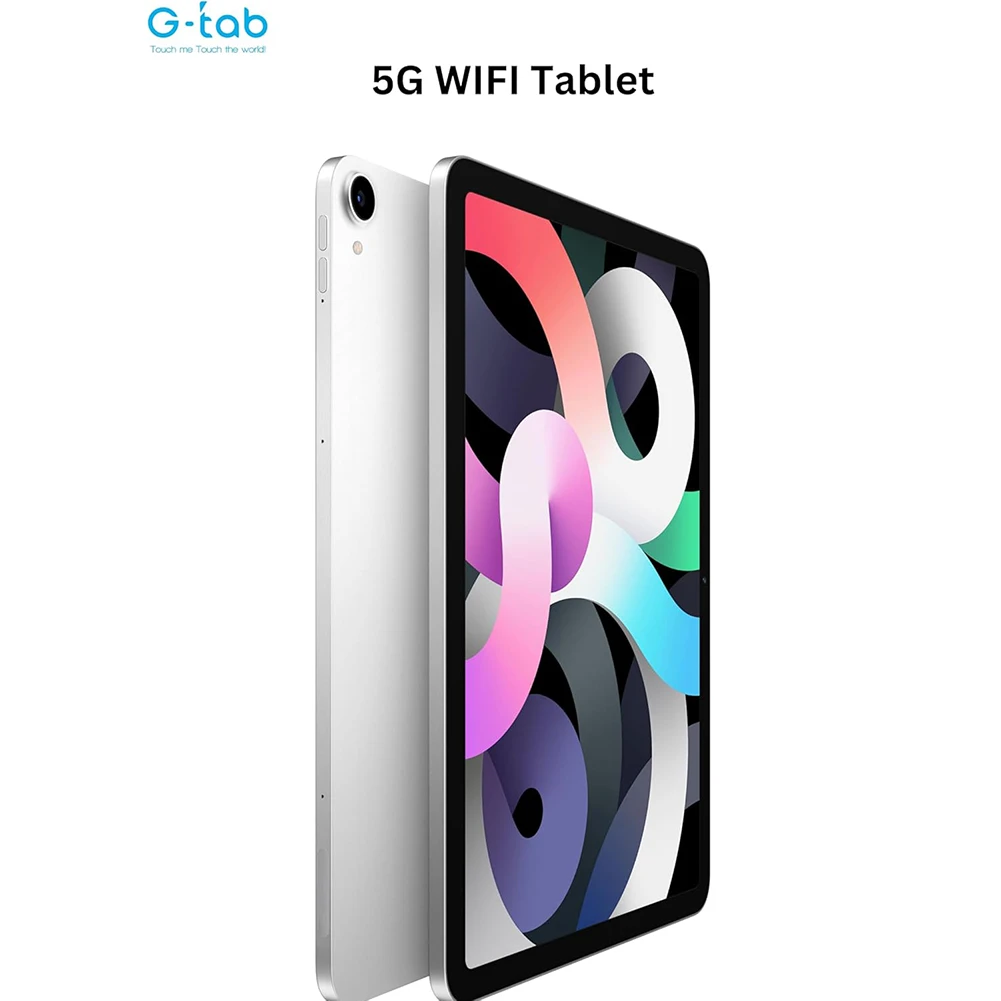 G-Tab Pad 10 Pro "Octa Core ، RAM 4GB ، تخزين 128 جيجا بايت ، شاشة عالية الدقة 10.1 بوصة ، فضية"