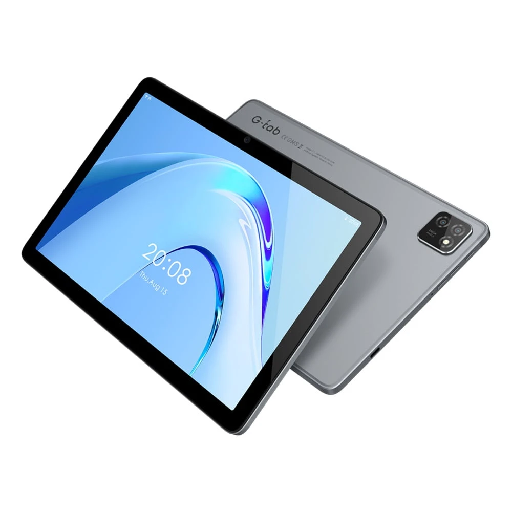 G-Tab Tab T11 "معالج رباعي Core ، تخزين 128 جيجابايت ، ذاكرة الوصول العشوائي 4GB ، 4G LTE ، شاشة HD 10.1 بوصة ، رمادي" مع لوحة المفاتيح
