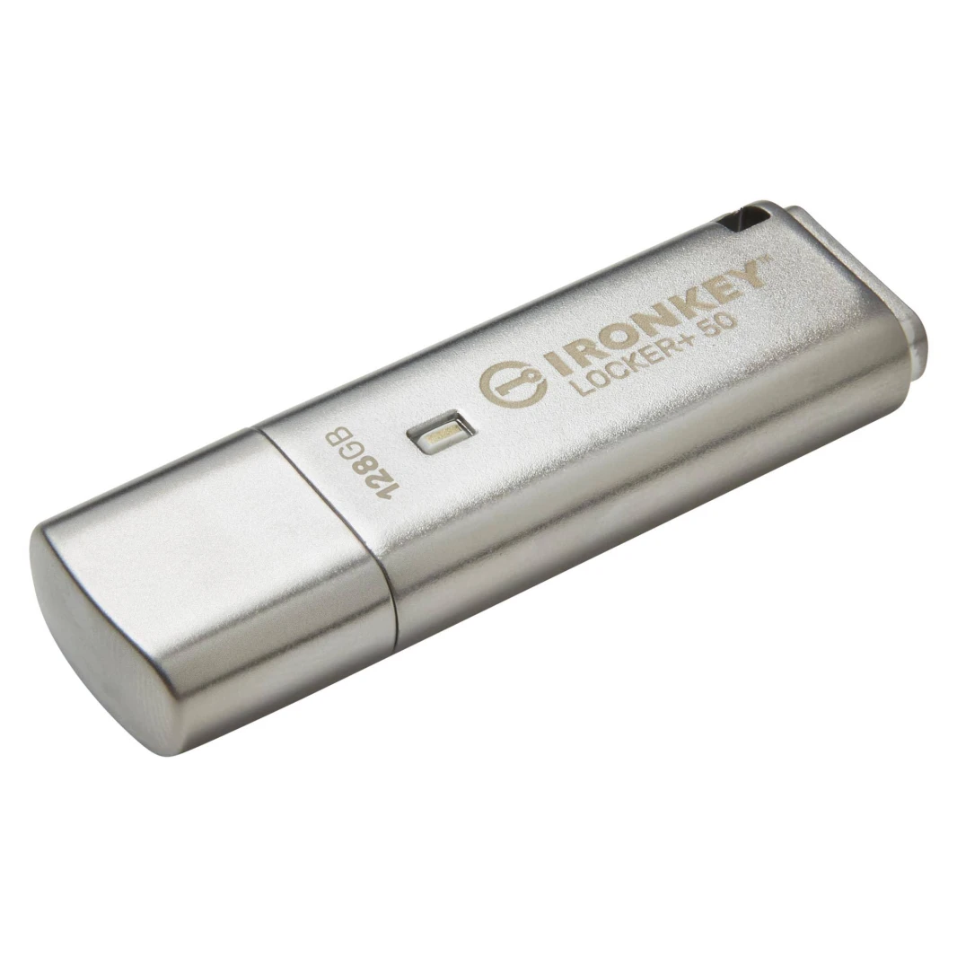 Kingston Ironkey 128GB خزانة+ 50 محرك أقراص فلاش USB مشفرة - [IKLP50/128GB]