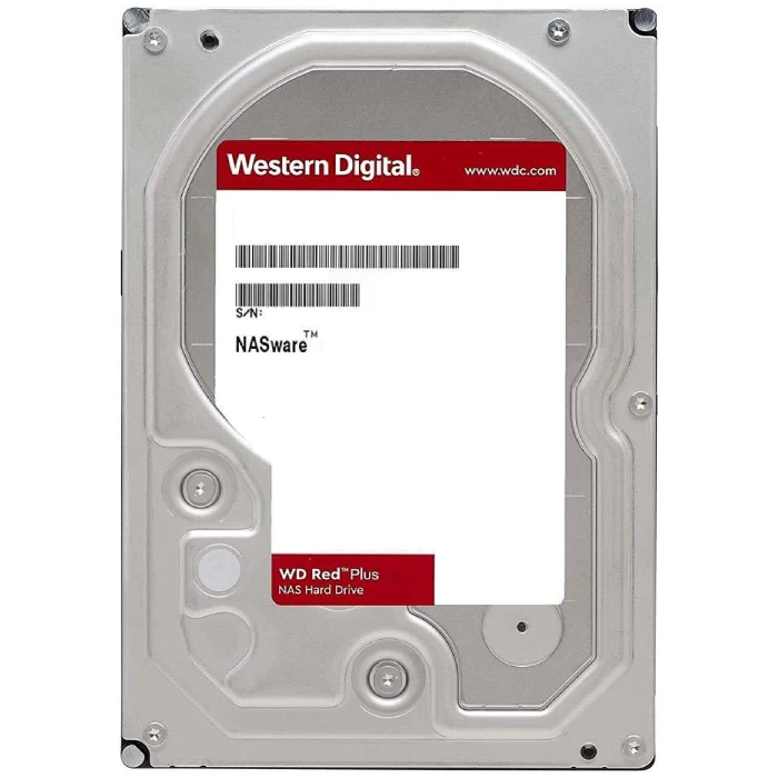 Western Digital Red Plus NAS Hard Drive 3.5-Inch – 6TB – 256MB cache – WD60EFPX
