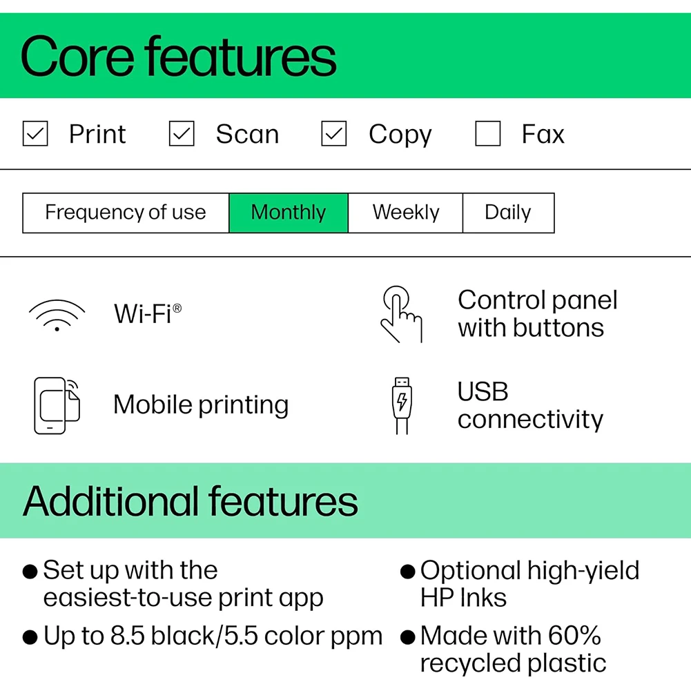 HP Deskjet Ink Advantage 4276 All in One Printer Print و Copy و Scan و Wireless و Send Mobile Fax 60k49c