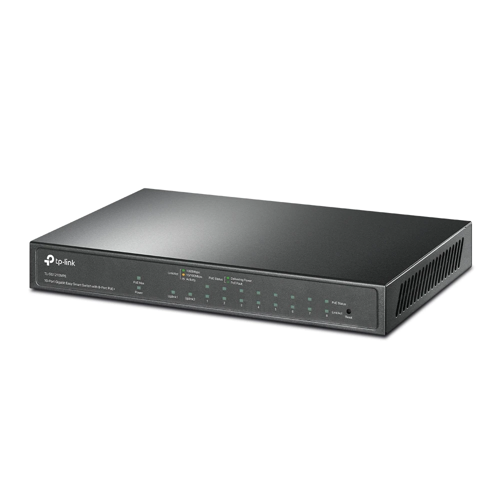 TP-LINK SG1210MPE 10-PORT GIGABIT SMART SWITCH مع 8-PORT POE+