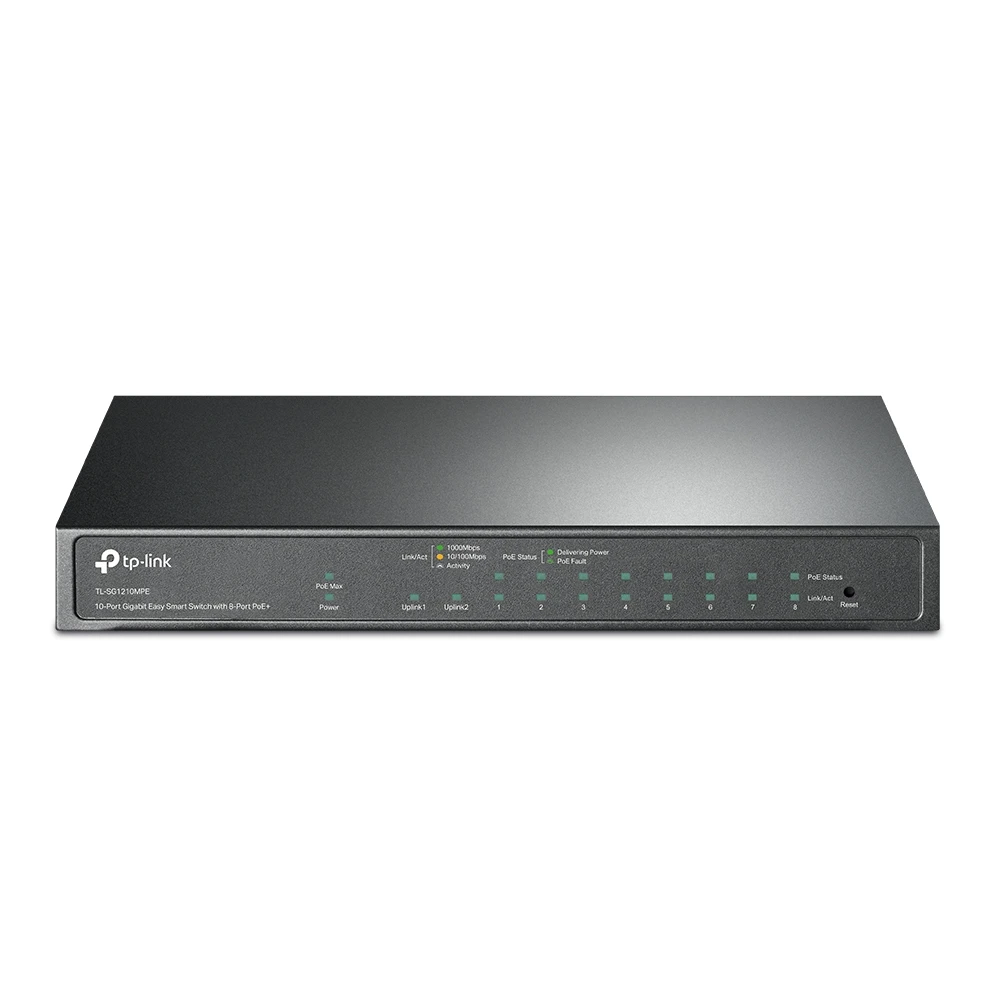 TP-LINK SG1210MPE 10-PORT GIGABIT SMART SWITCH مع 8-PORT POE+