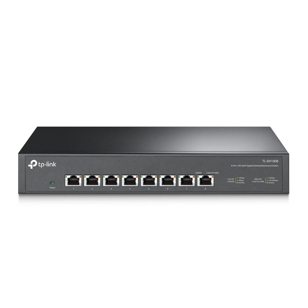 TP-LINK SX1008 8-Port 10G Desktop/Rackmount Switch Eight 10 Gbps Ports / TL-SX1008