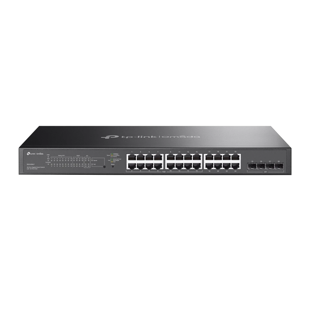 TP-LINK SG2428LP OMADA 28-PORT GIGABIT SMART SHOND مع 16 منفذ POE+