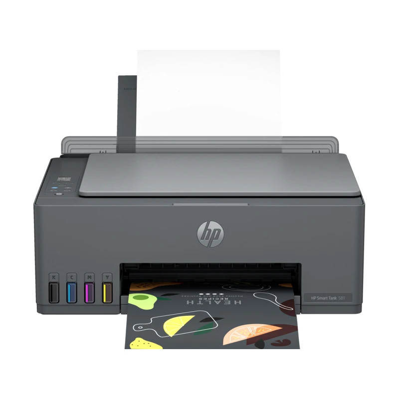 HP Smart Tank 581 All-In-One طابعة (طباعة / نسخ / مسح / Wi-Fi-أسود) [4A8D4A]