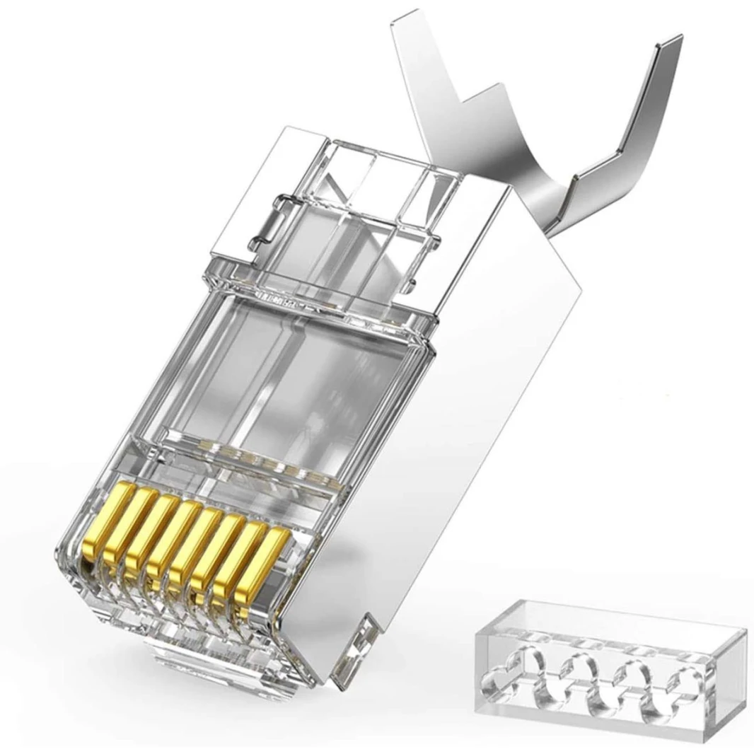 UGREEN FTP CAT-7 RJ45 مقابس وحدات مكون من قطعتين مطليتين 10-PCs [50634]