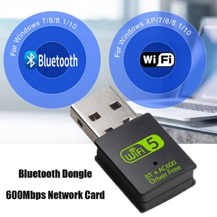 الثقة 600 ميجابت في الثانية USB WiFi ومحول متوافق مع Bluetooth