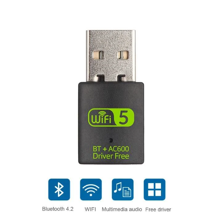 Trusting 600Mbps USB WiFi and Bluetooth-compatible Adapter