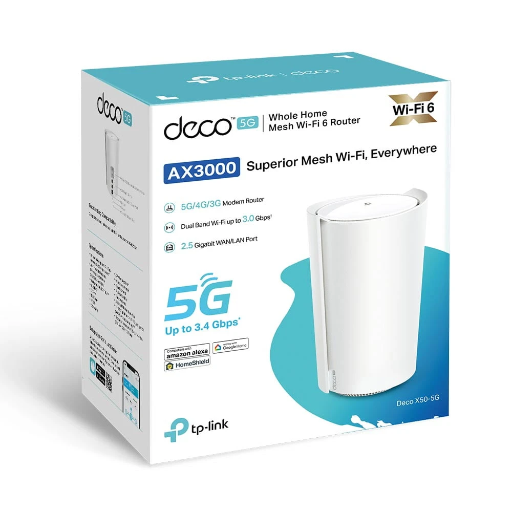 TP-Link 5G AX3000 Whole Home Mesh Wi-Fi 6 Gateway [ Deco X50-5G ]