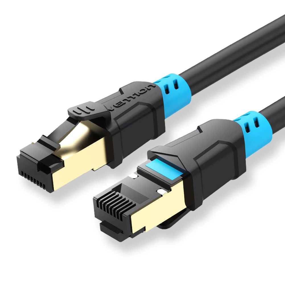 Vention Cat.6 1.5m SSTP تصحيح كابل Ethernet LAN شبكة VAP-A06-B150