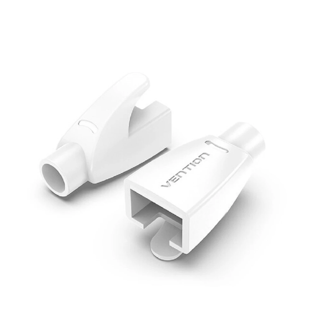 Vention RJ45 Cover Strain Relief Boots 100 Pack White Color IODW0-100