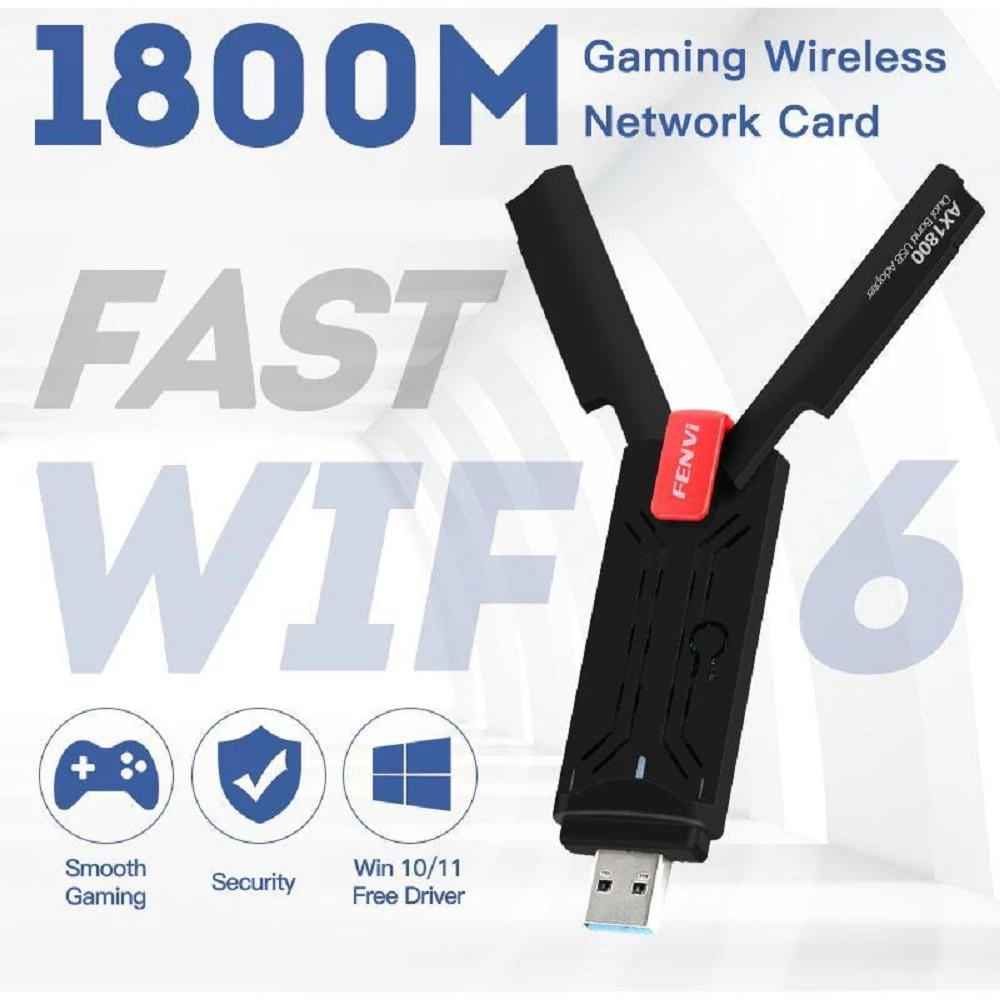 USB WiFi 6 802.11 AX1800 محول لاسلكي