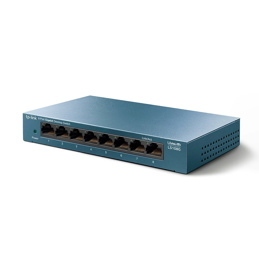 TP-Link 8-Port Gigabit (10/100/1000 ميجابت في الثانية) مفتاح شبكة سطح المكتب [LS108G]