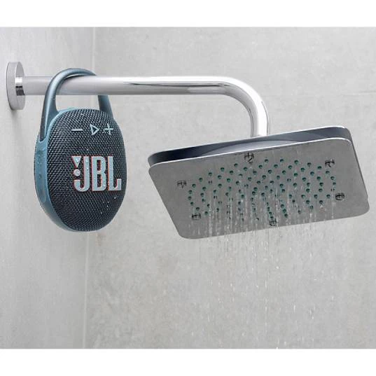 مقطع JBL 5 مكبر الصوت اللاسلكي - مقاوم للماء - أزرق - jblclip5bluam