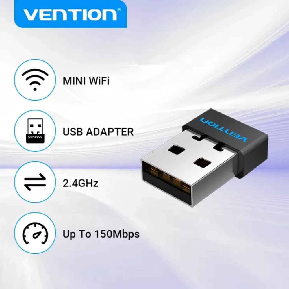 Vention USB Wi-Fi Adapter AC Dual Band 2.4GHz & 5GHz KDSB0