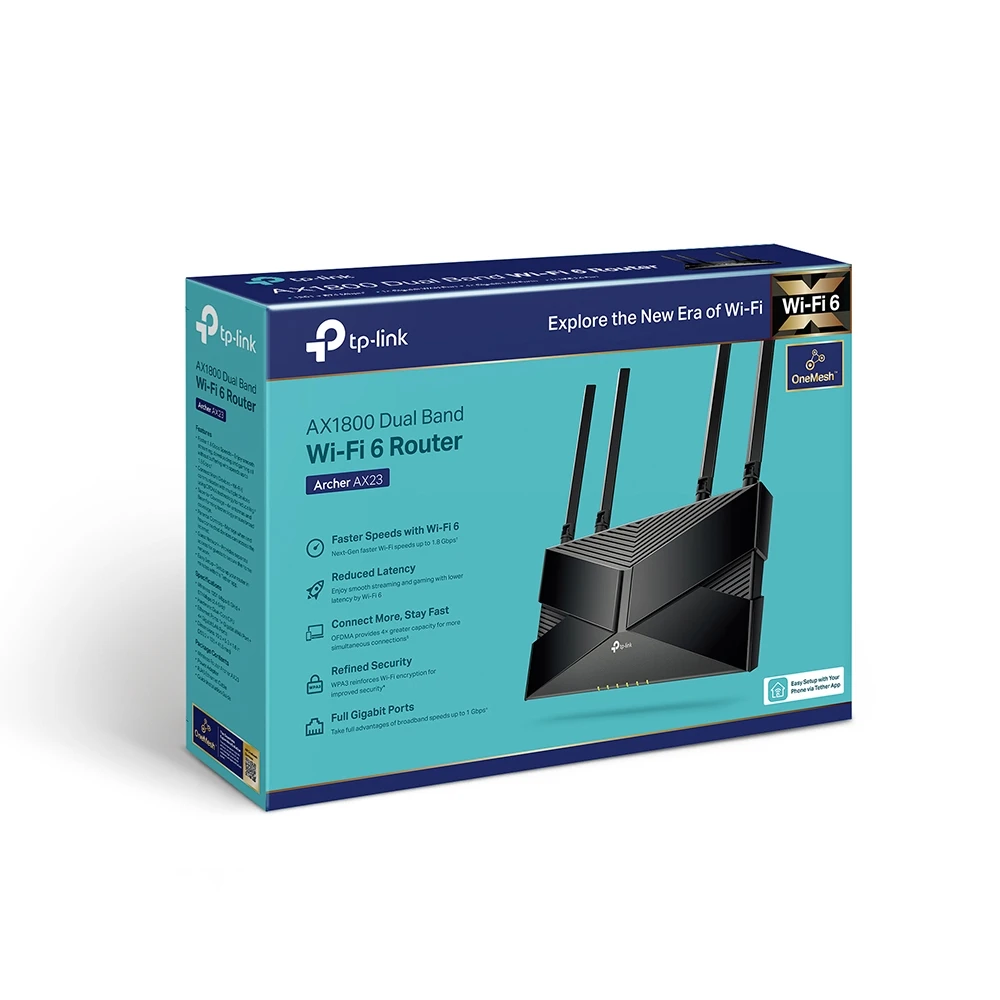 TP-Link AX1800 Dual-Band Wi-Fi 6 Router Gigabit Port Wi-Fi [Archer AX23]