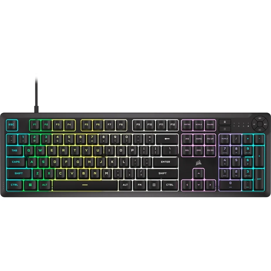 CORSAIR K55 CORE RGB Gaming Keyboard – Black – CH-9226C65-NA