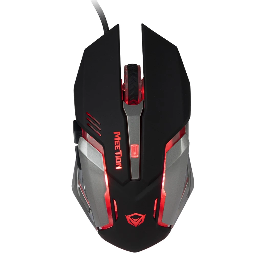 Meetion M915 Gaming Mouse - Black - حتى 2400 نقطة في البوصة
