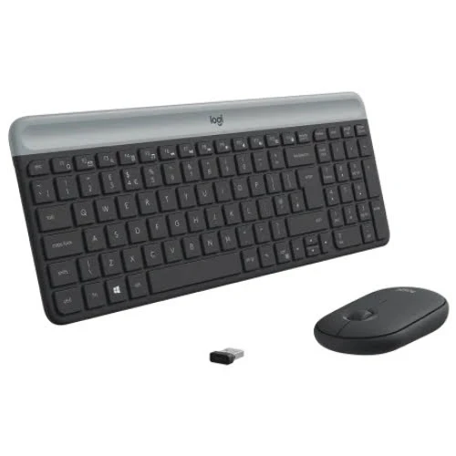 لوحة المفاتيح اللاسلكية Logitech و Mouse Combo MK470-لون الجرافيت-[920-010069]