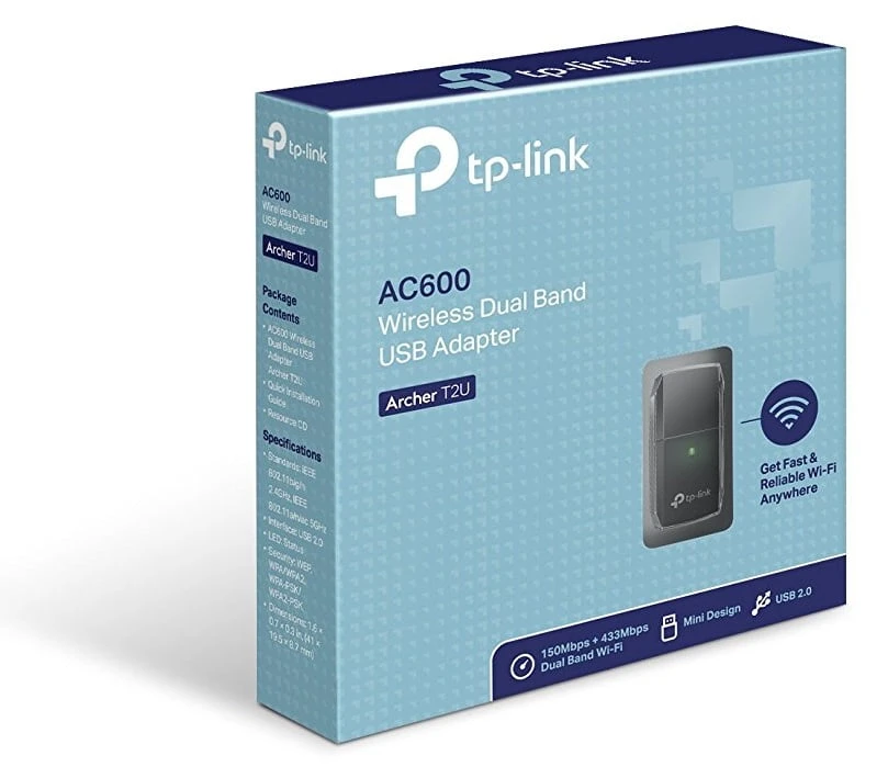 TP-Link AC600 Wireless Dual Band USB Adapter [Archer T2U]