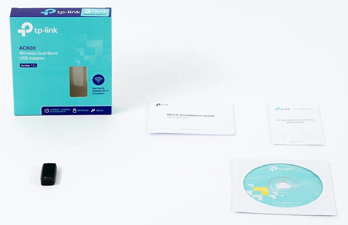 TP-Link AC600 Wireless Dual Band USB Adapter [Archer T2U]