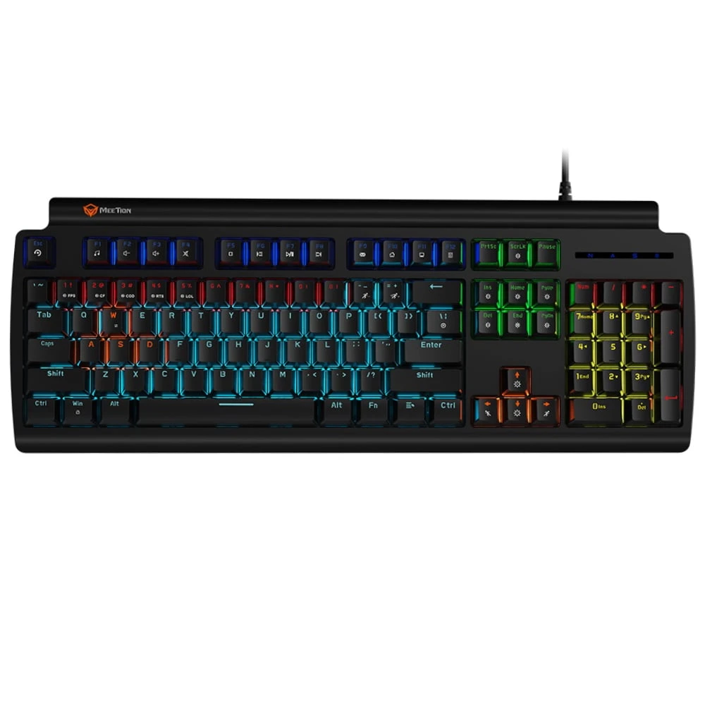 Meetion Mechanical Keyboard MK600RD Gaming – Red switch