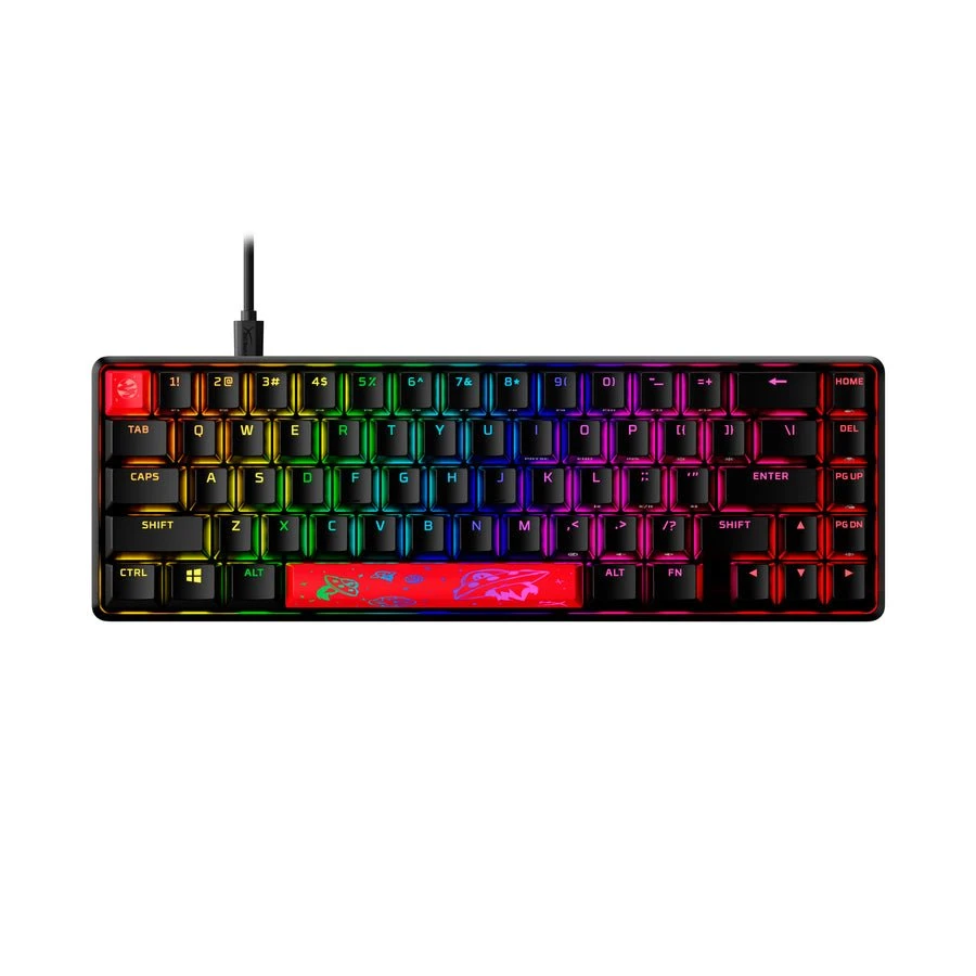 Origins Hyperx Alloy 65-لوحة مفاتيح الألعاب الميكانيكية-HX Red (تخطيط الولايات المتحدة) [HKBO1T-RD-US/N]