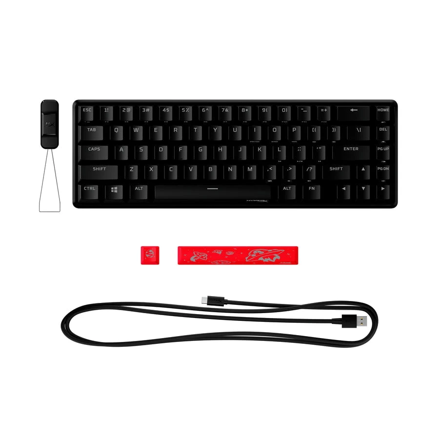 Origins Hyperx Alloy 65-لوحة مفاتيح الألعاب الميكانيكية-HX Red (تخطيط الولايات المتحدة) [HKBO1T-RD-US/N]