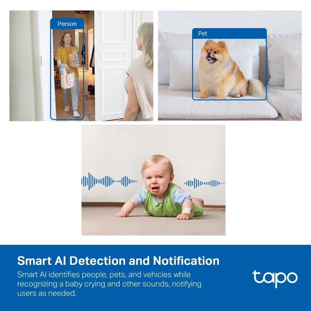 TP-Link Tapo AI Home Security Wi-Fi Camera [ Tapo C125 ]