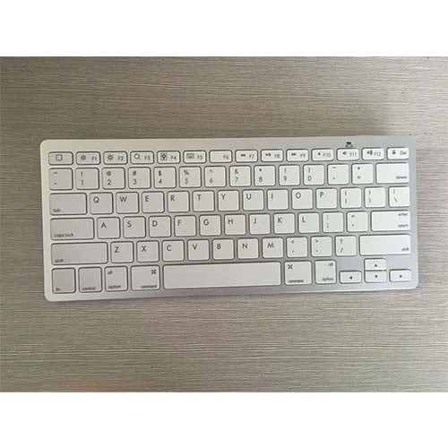 لوحة مفاتيح Bluetooth اللاسلكية Mini لـ (تصميم MAC / Apple العربي) - Silver [BK 3001]