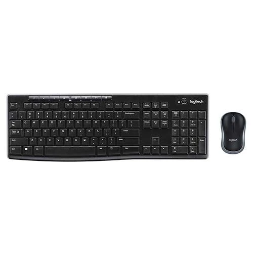 Logitech Wireless Combo MK270 الماوس ولوحة المفاتيح (أسود) [920-004519]