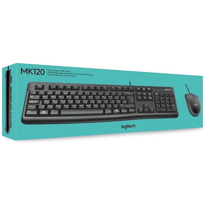Logitech MK120 USB Kit (لوحة المفاتيح والماوس) (MK120 920-002546)