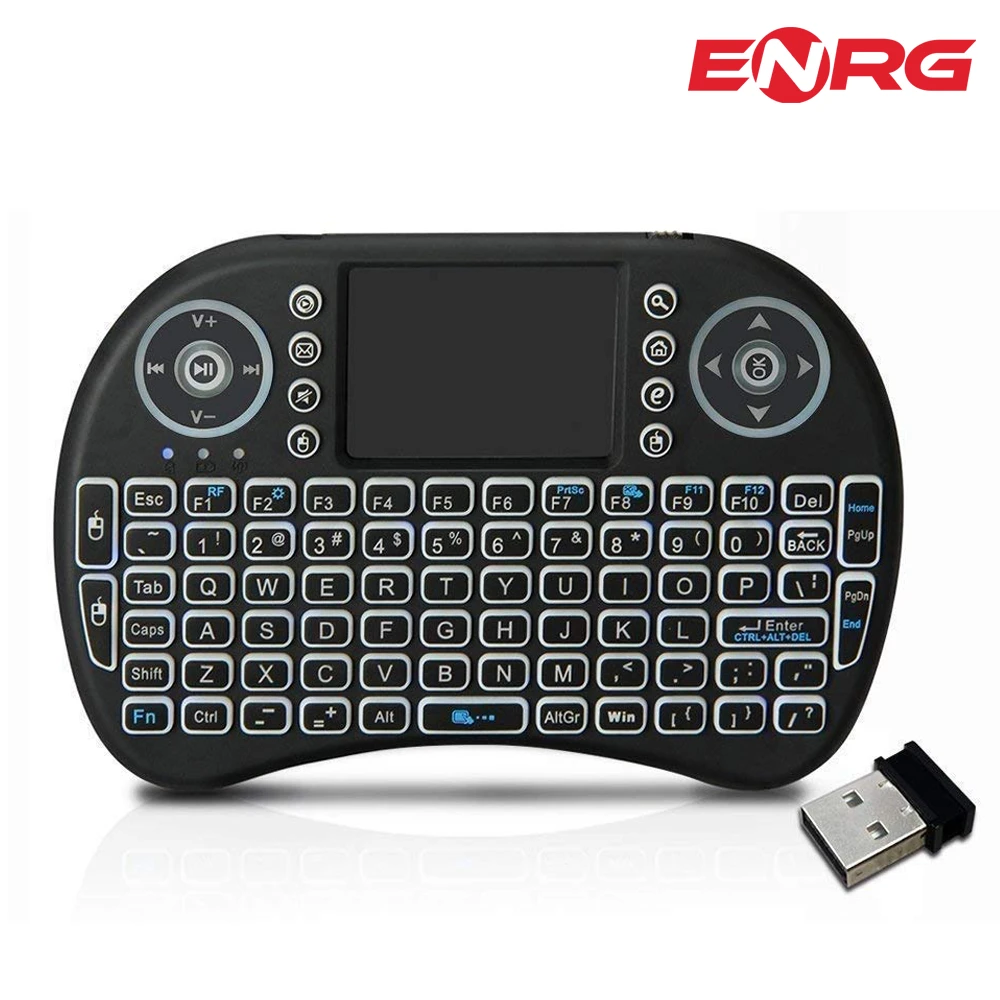 لوحة المفاتيح اللاسلكية المصغرة مع لوحة مفاتيح تعمل باللمس (Mini Air Keyboard) 08rf/2.2 لوحة المفاتيح الإنجليزية