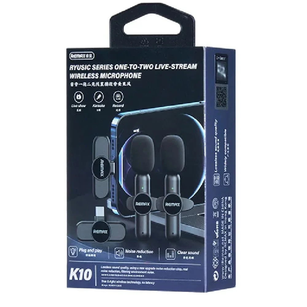 Remax K10 Ryusic Series One to Two Type-C microphone