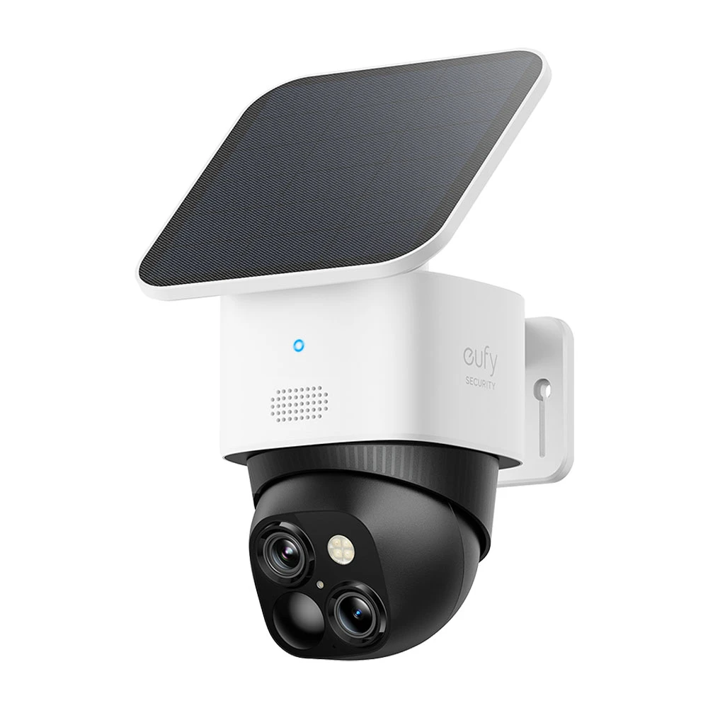 Anker Eufy Solocam S340 كاميرا أمان خارجي لاسلكي مع عدسة مزدوجة ولوحة شمسية [Solocam S340]