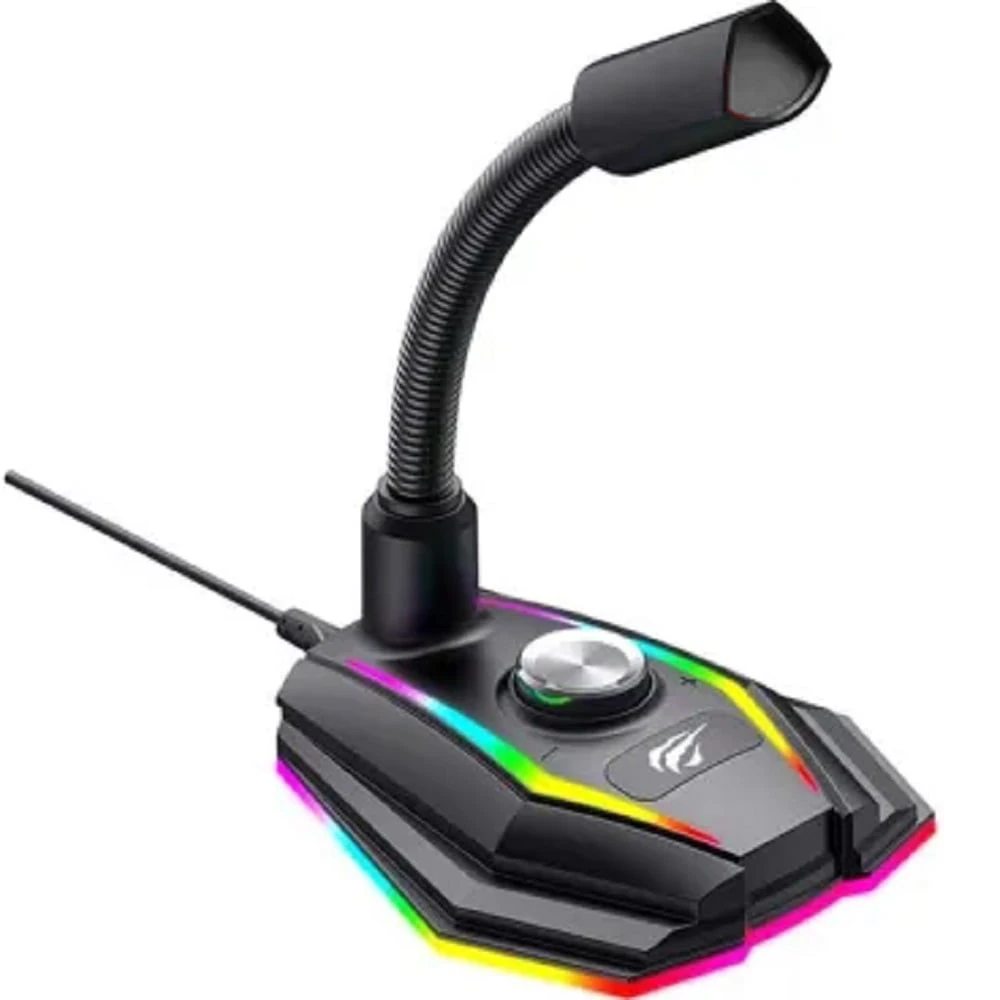 Haing M2 الإضاءة الخلفية USB الجدول الميكروفون