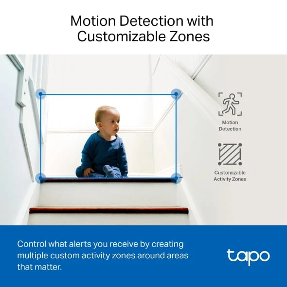 TP-Link Tapo C220 PAN/TILT Home Security Wi-Fi Camera-2K QHD– Audio Audio