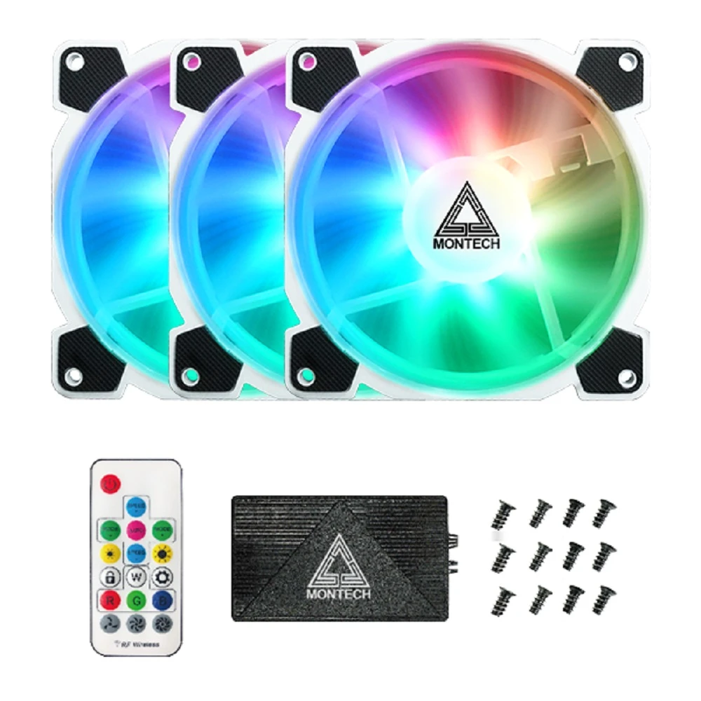 Montech Z3 Pro Argb 3 Case Fans with ArgB Remote Controller Z3-Pro-Argb-Fan