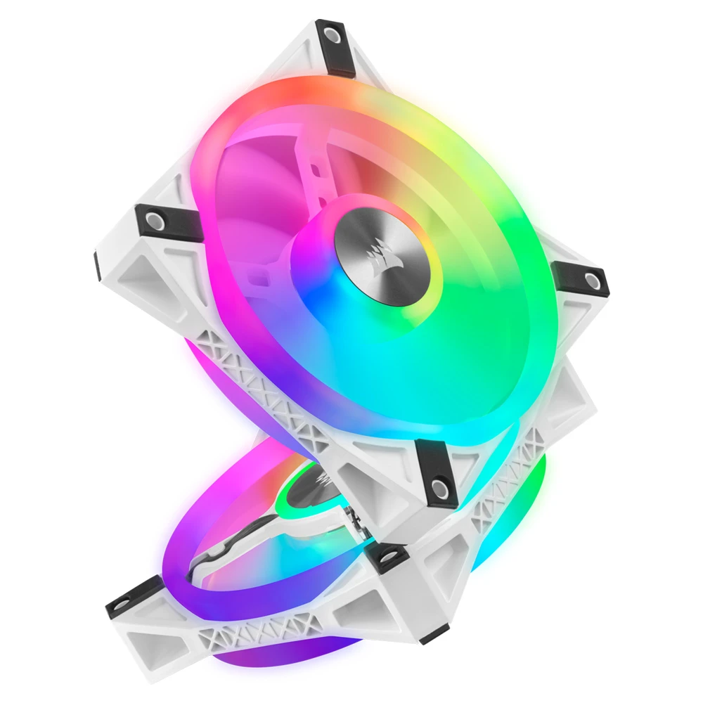 Corsair ICUE QL120 RGB 120mm PWM White Fan-Pack Single [CO-9050103-WW]