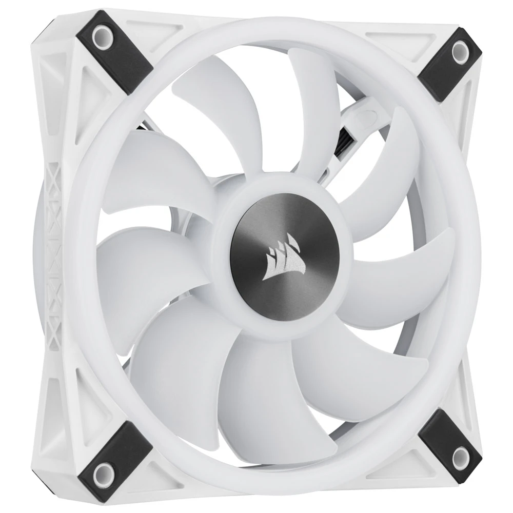 Corsair ICUE QL120 RGB 120mm PWM White Fan-Pack Single [CO-9050103-WW]