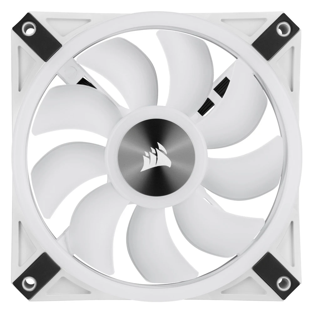 Corsair ICUE QL120 RGB 120mm PWM White Fan-Pack Single [CO-9050103-WW]