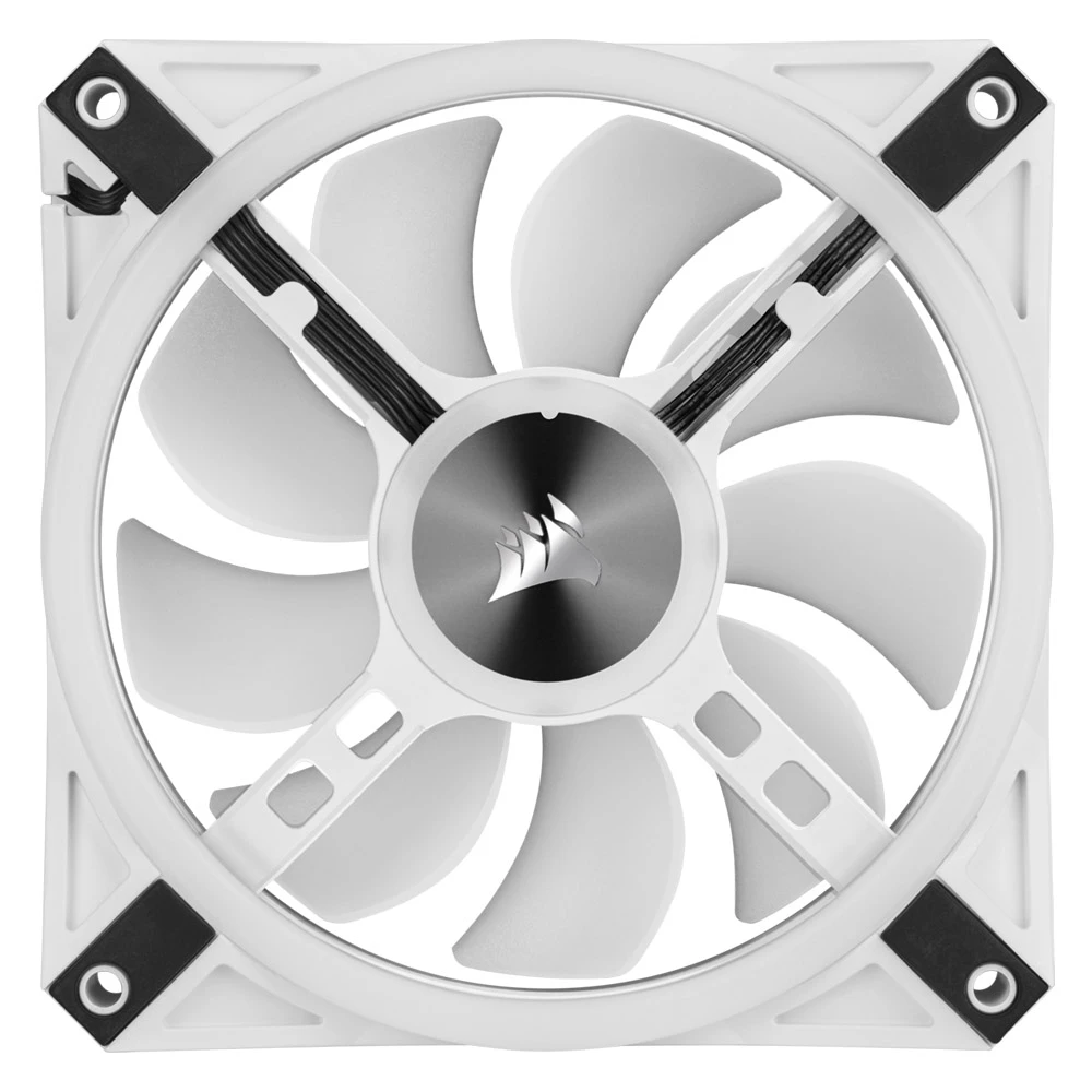 Corsair ICUE QL120 RGB 120mm PWM White Fan-Pack Single [CO-9050103-WW]