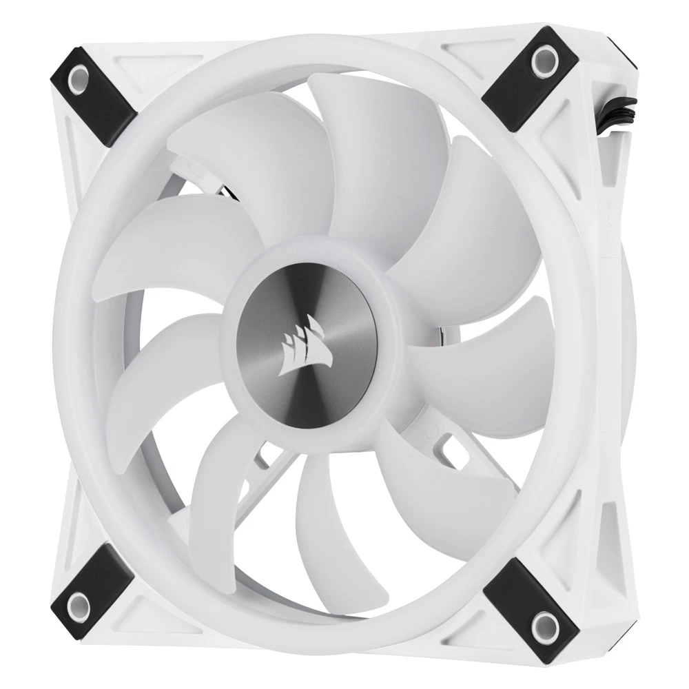 Corsair ICUE QL120 RGB 120mm PWM White Fan-Pack Single [CO-9050103-WW]