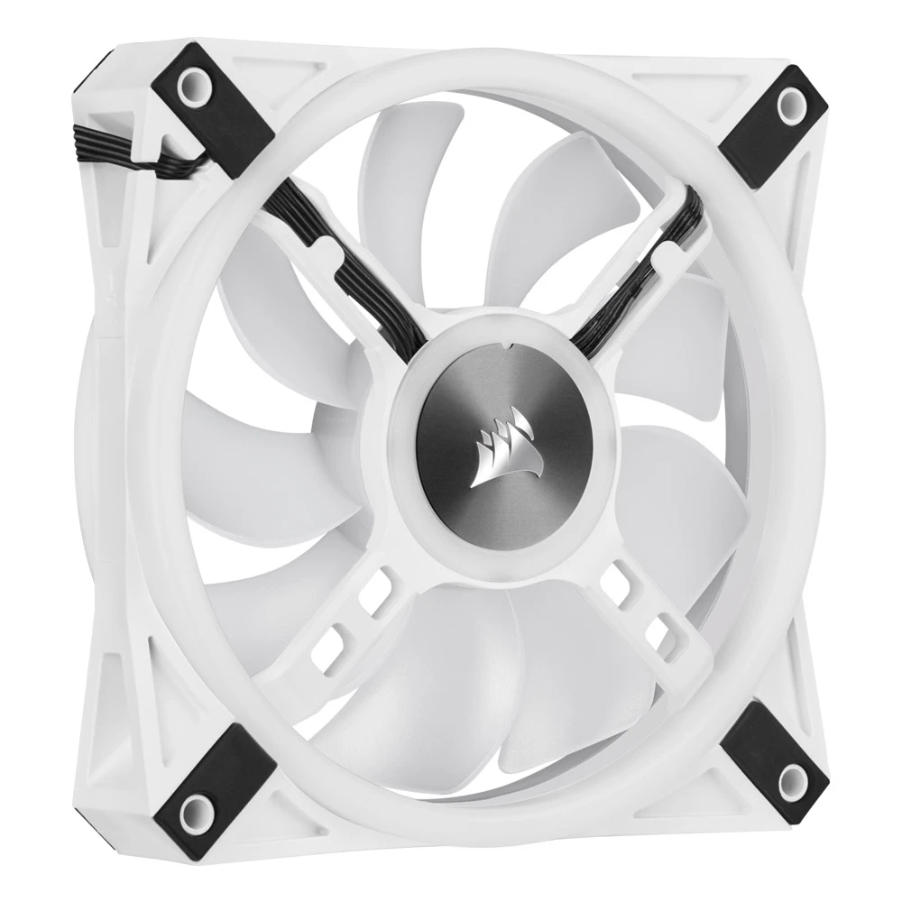Corsair ICUE QL120 RGB 120mm PWM White Fan-Pack Single [CO-9050103-WW]